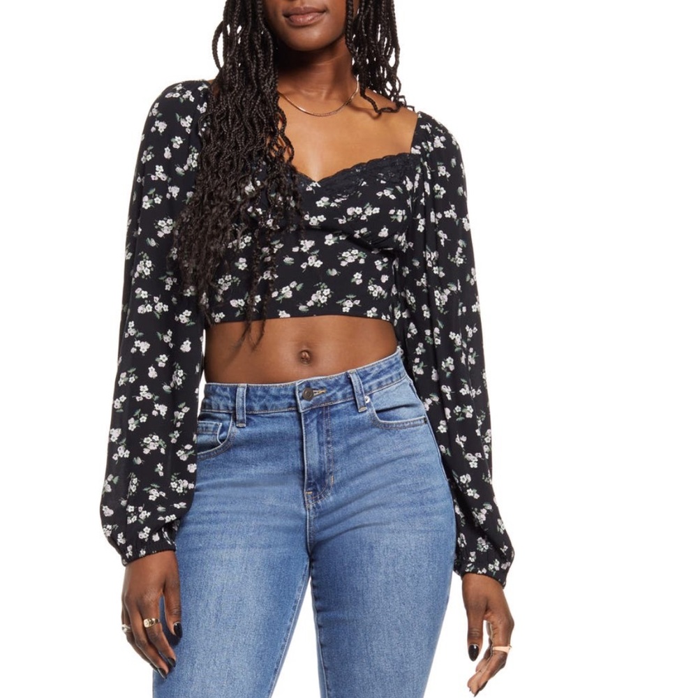 + BP. + Lace Trim CropTop